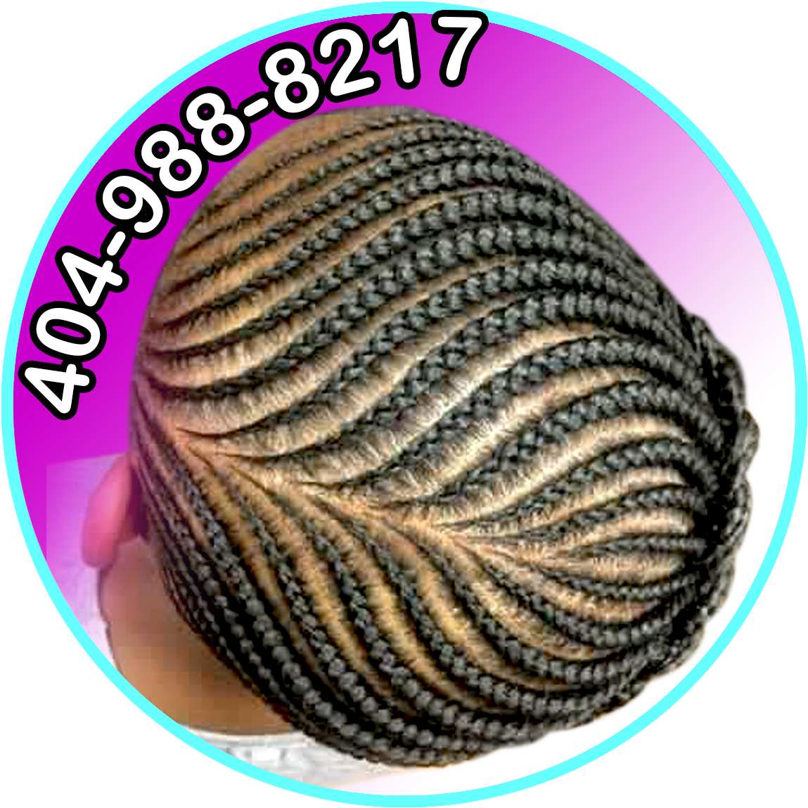 Decatur African Hair Braiding And Weaving - Simple Cornrows For Natural Hair (1271x1218), Png Download