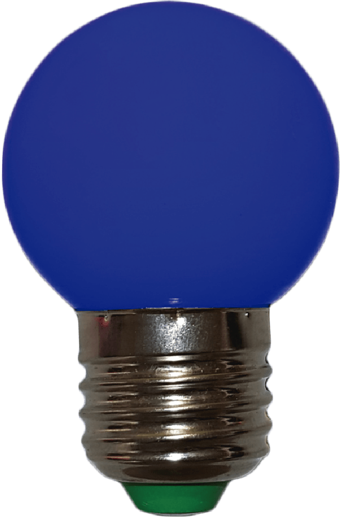 Bombillo Tipo Ping Pong Filamento Azul Micro Led - Fluorescent Lamp (1112x1112), Png Download