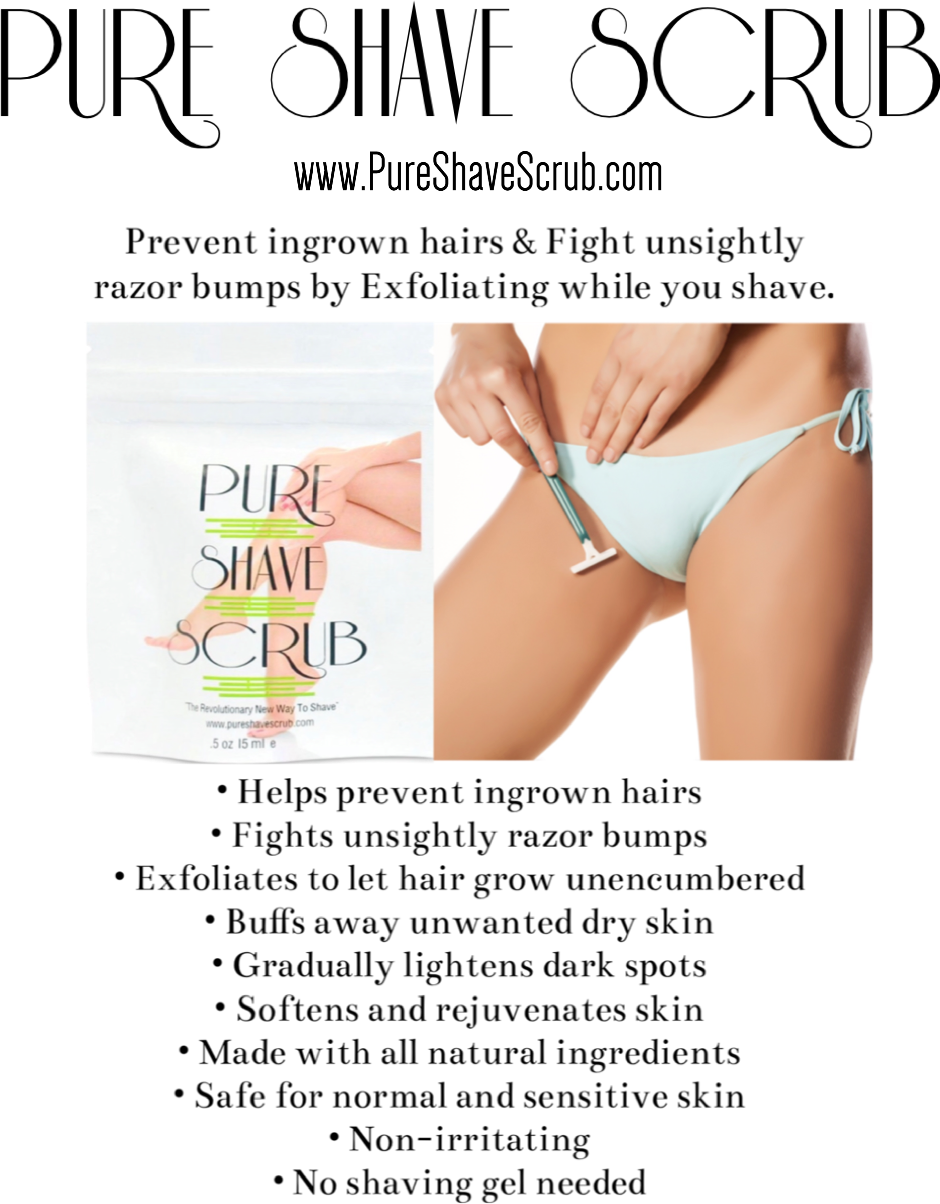 Prevent Ingrown Hairs & Fight Unsightly Razor Bumps - Lingerie (1936x2448), Png Download