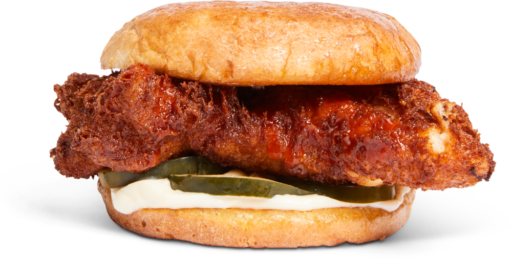 Original Chicken - Cheeseburger (1000x506), Png Download