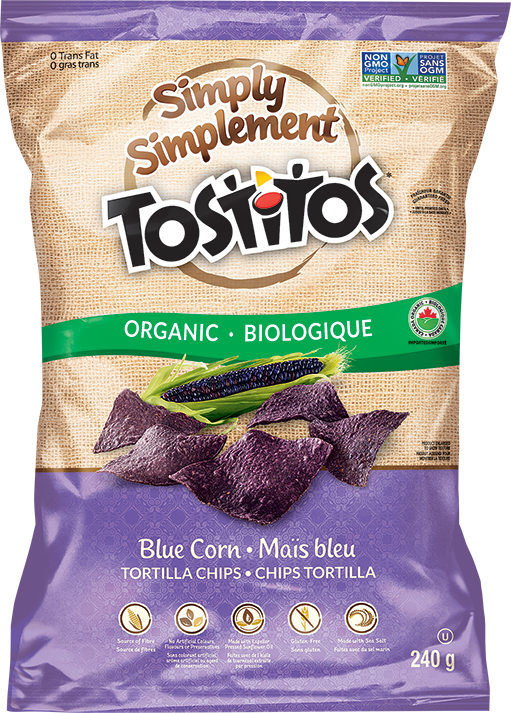 Tostitos Blue Corn Tortilla Chips (511x713), Png Download