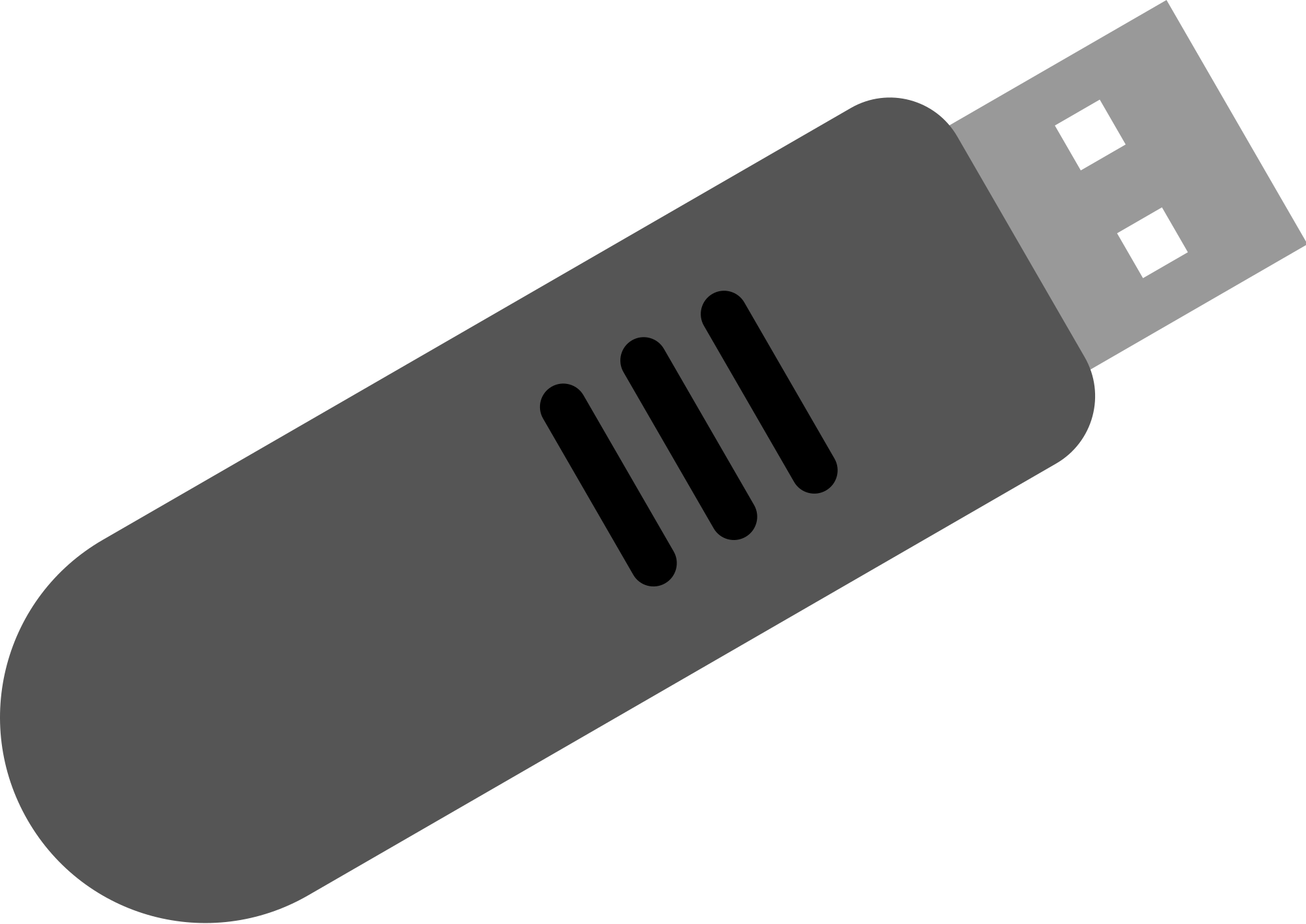 Open - Usb Flash Drive (2000x1415), Png Download