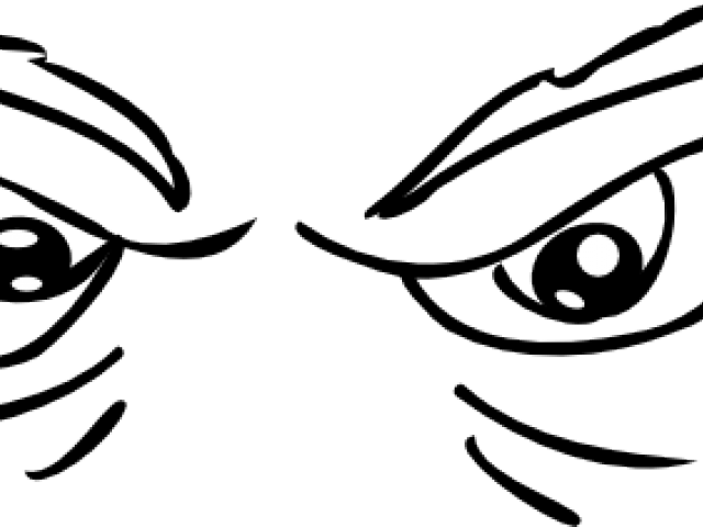 Drawn Eye Creepy - Halloween Scary Eyes Clip Art Eyes (640x480), Png Download