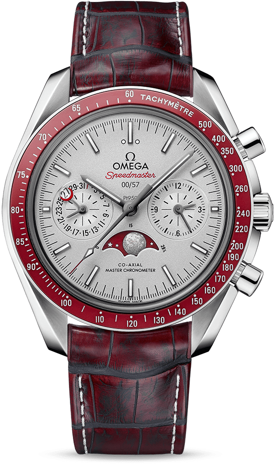 Moonwatch Omega Co-axial Master Chronometer Moonphase - Omega Speedmaster Platinum (800x1100), Png Download