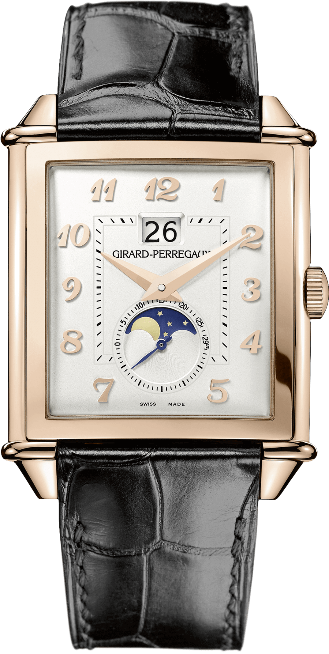 Vintage 1945 Xxl Large Date And Moon Phases Ref - Girard Perregaux 1945 Xxl (1292x2203), Png Download