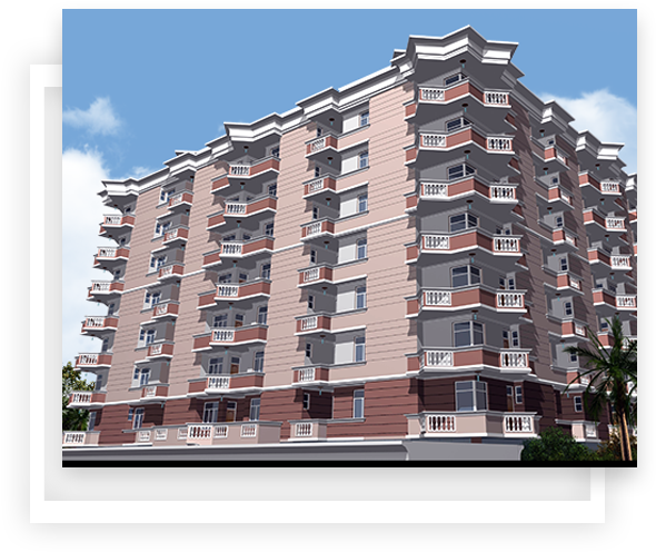 Broad Divider Along Road In Front Of Villas - Penthouse Apartment (660x525), Png Download