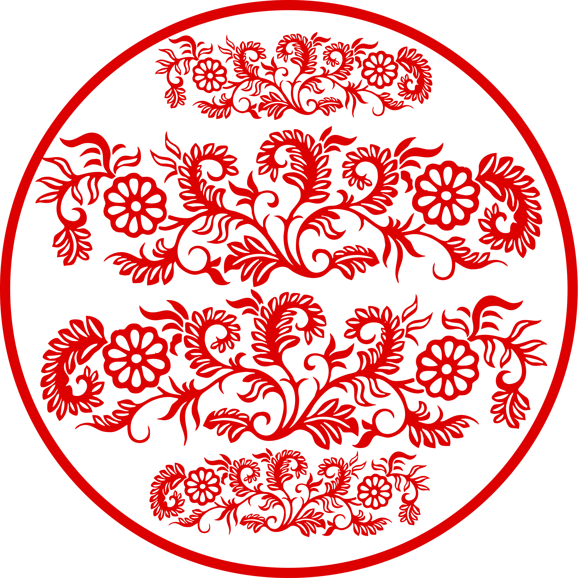 Flower Plant Pattern Png And Vector Image - Vector Graphics (2000x2000), Png Download