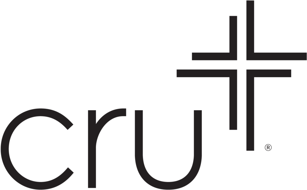 Cru Logo ® Black - Cross (1000x631), Png Download