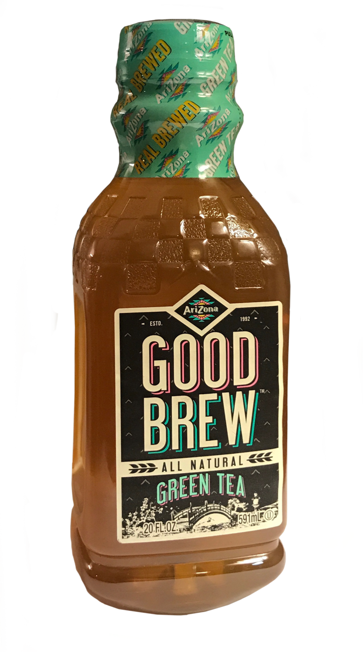 Arizona Good Brew Green Tea - Beer Bottle (713x1280), Png Download