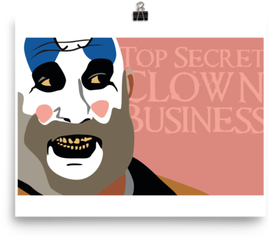 Top Secret Clown Business Poster - Greeting Card (600x600), Png Download