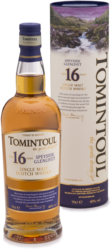 Tomintoul 16yr Old Speyside Glenlivet Single Malt Scotch - Top Single Malt Scotch (681x1020), Png Download