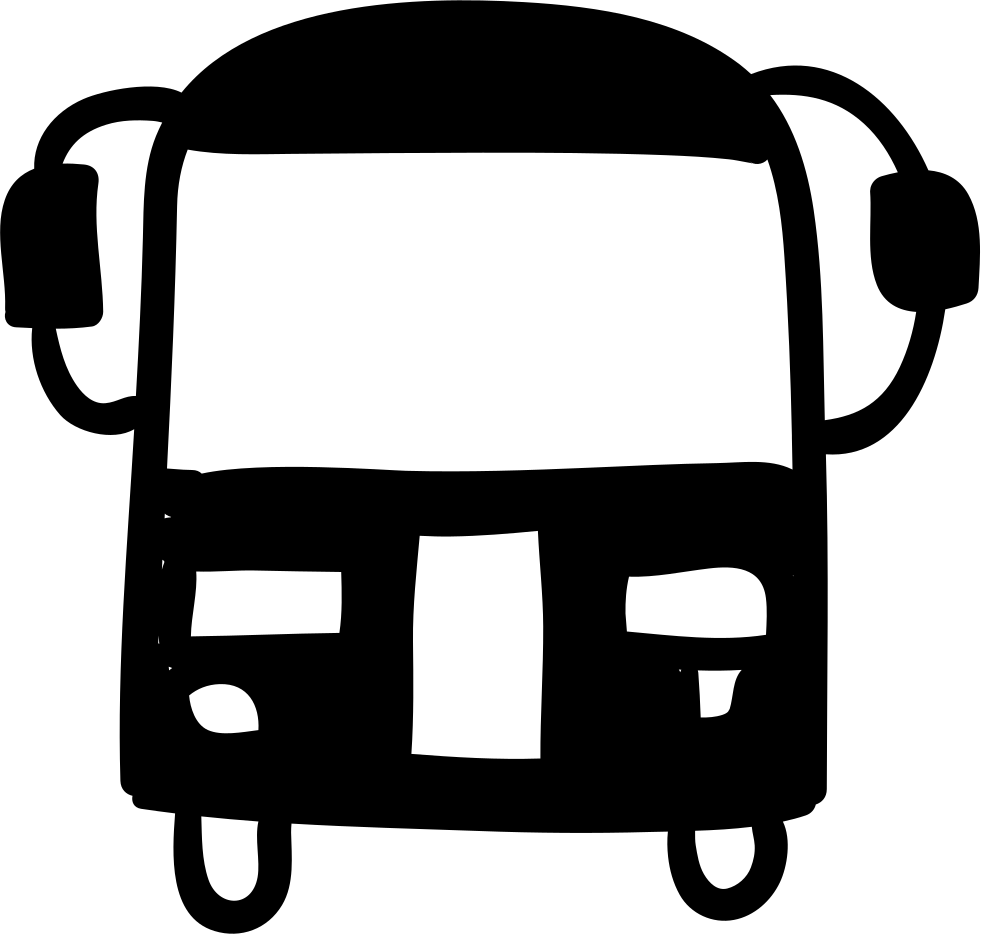 School Bus Hand Drawn Transport Comments - Bus (981x934), Png Download