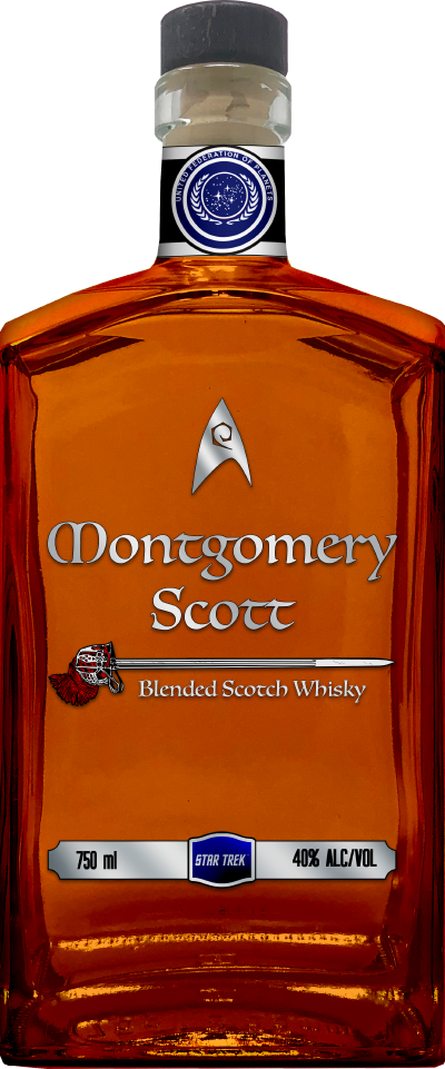 Montgomery Scott Scotch (400x961), Png Download