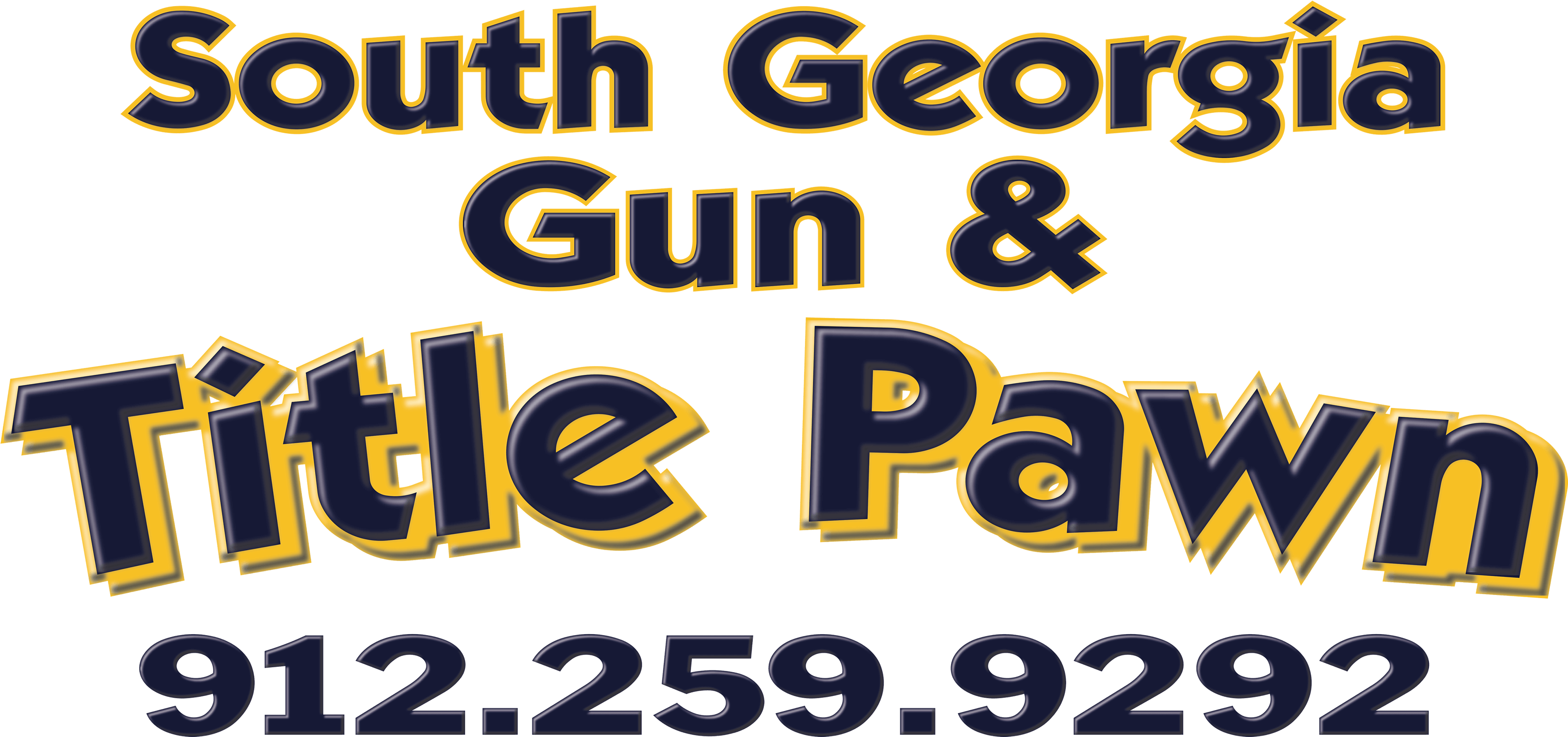 South Georgia Gun And Title Pawn - Poster (4000x1978), Png Download