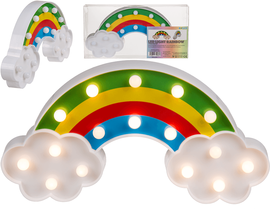 Plastic Rainbow With 16 Warm White Led - Lamp (945x709), Png Download