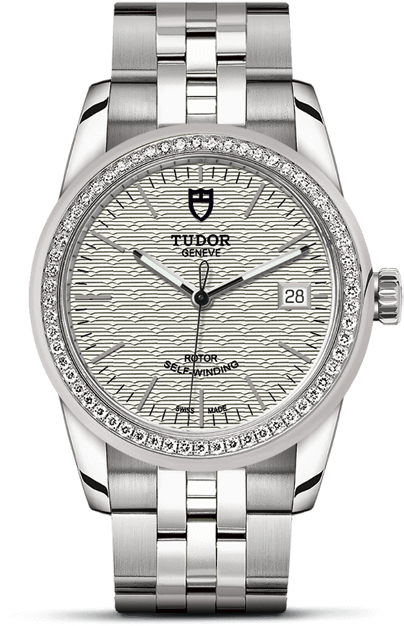 Tudor Glamour Date 36mm (900x1200), Png Download