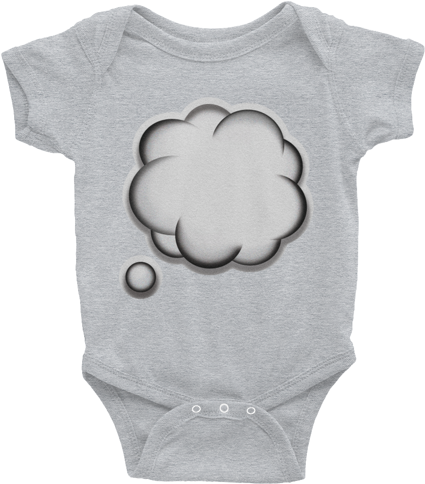 Emoji Baby Short Sleeve One Piece - French Bulldog Baby Clothes (1000x1000), Png Download
