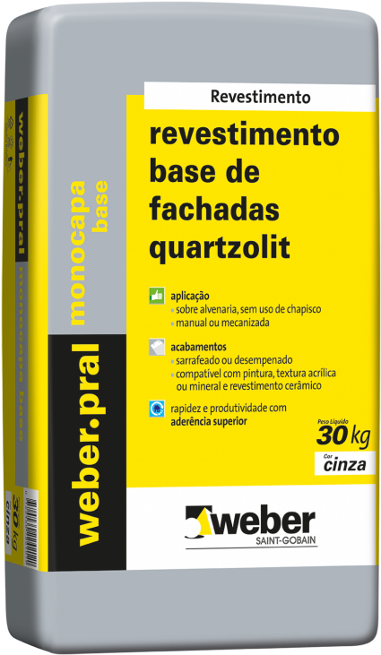 Af 3d Weber Pral Monocapa Base 30kg Papel 01 - General Supply (768x768), Png Download