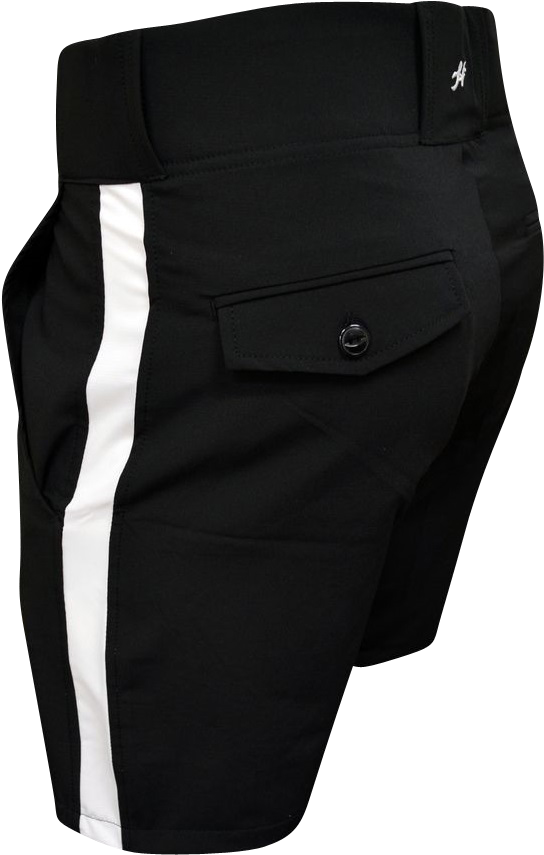 Honig's Black Lightweight Football Referee Shorts With - Pocket (570x872), Png Download