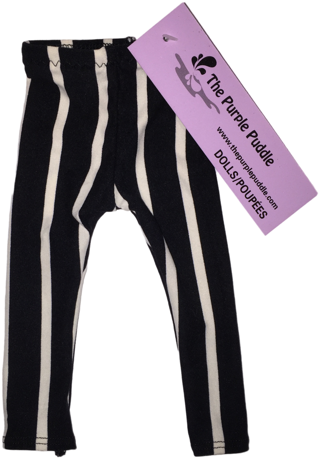 White Stripe Doll Leggings - Leggings (1800x1800), Png Download