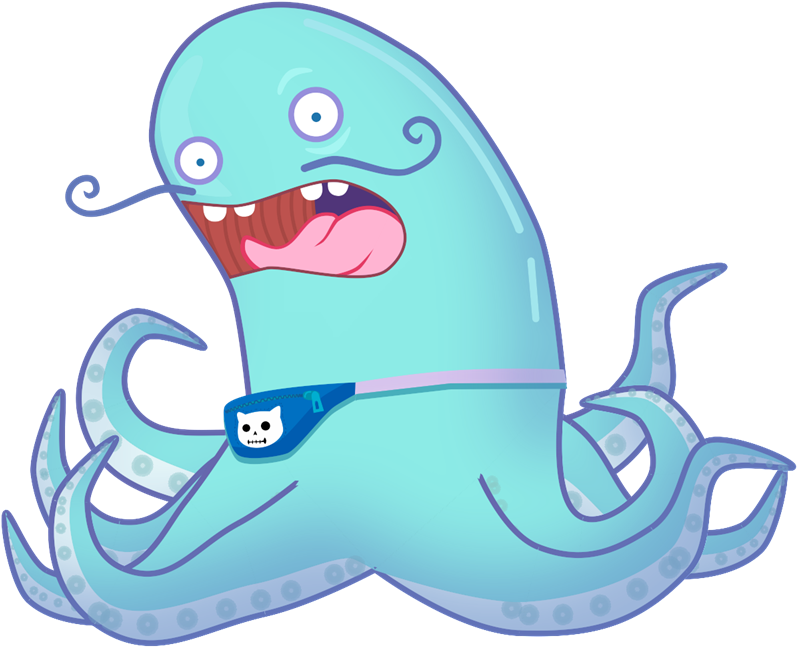 A Unique Guy With Interesting Lines, An Octopus, A - Vector Character For Moho (800x800), Png Download