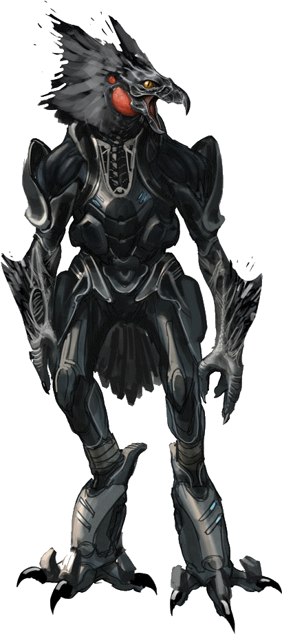 Jackal - Halo Reach Concept Art (420x932), Png Download