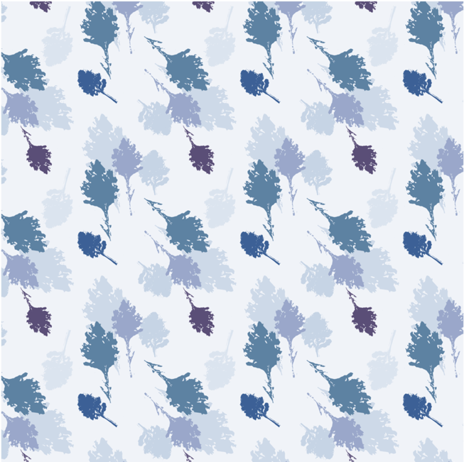 Leaves Pattern Square Placemat - Koala (800x800), Png Download