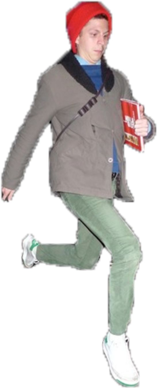Prancing Cera - Image - Michael Cera Cut Out (600x1476), Png Download