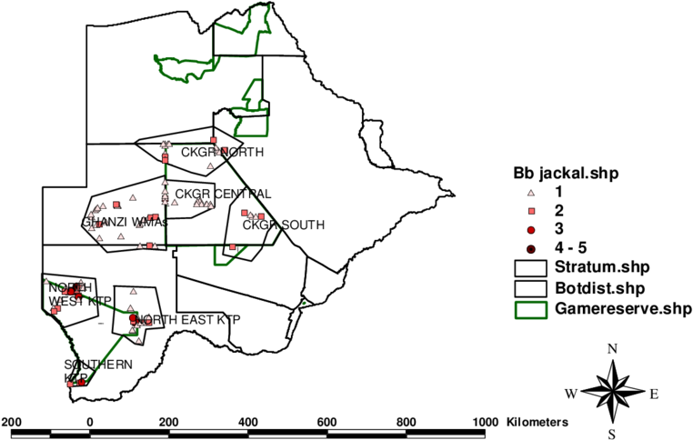 Black Backed Jackal Spoor Sightings In The Southern - Carolina Slate Belt (850x657), Png Download