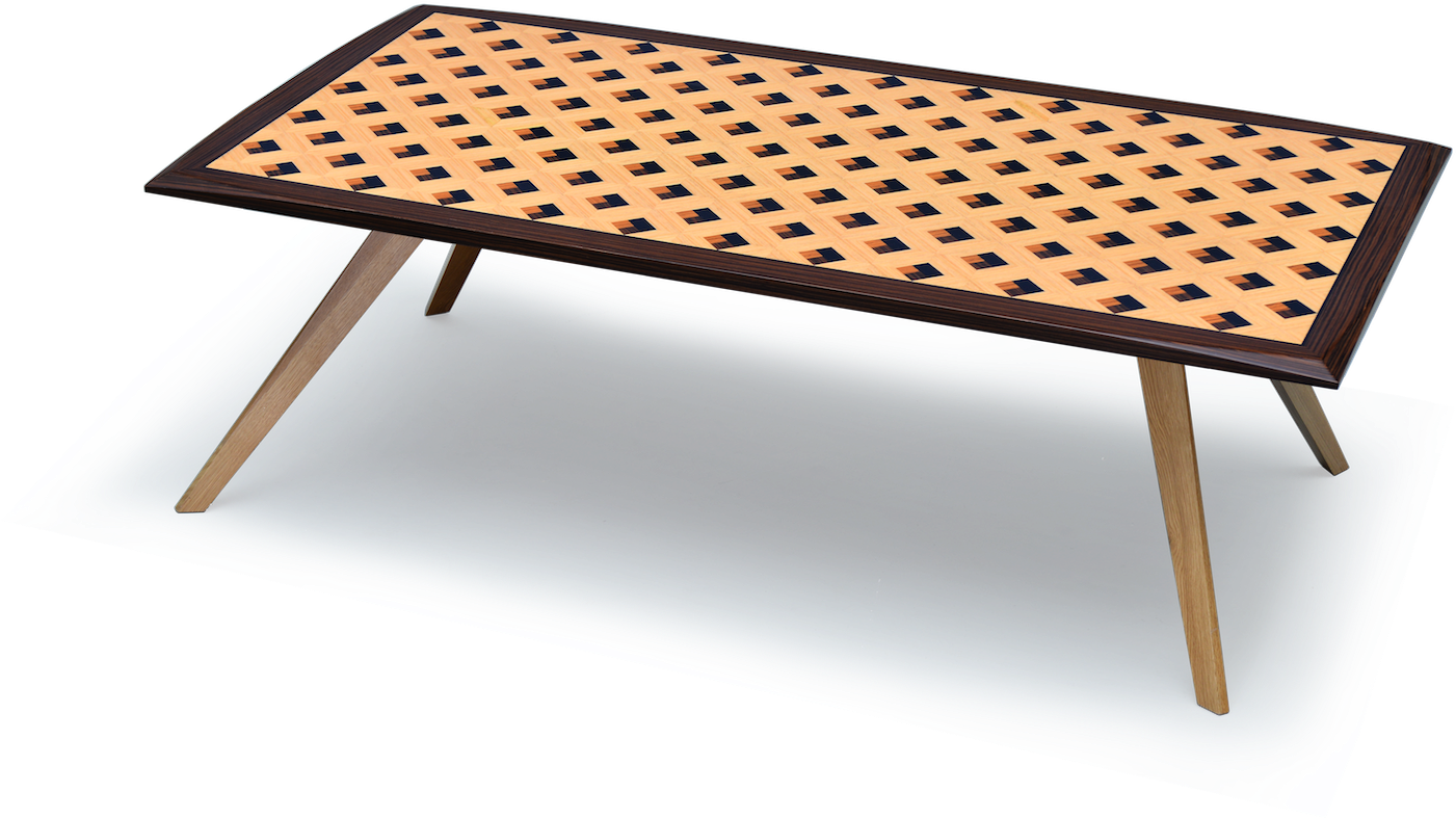 Pedi Table With Square Pattern - Coffee Table (1618x1080), Png Download