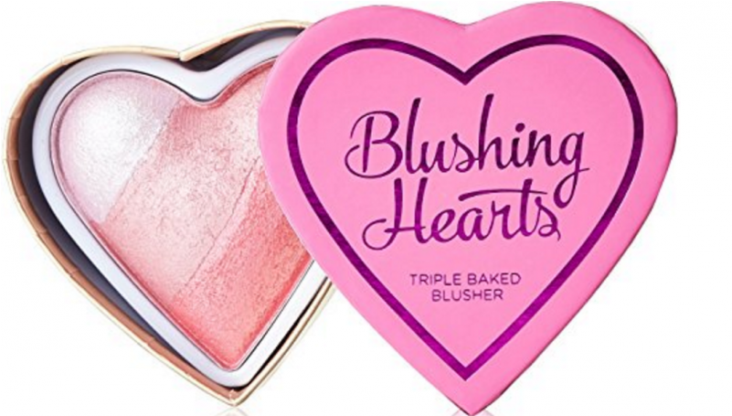 I Heart Makeup Blushing Hearts Triple Baked Blusher - Revolution Highlighter (800x800), Png Download