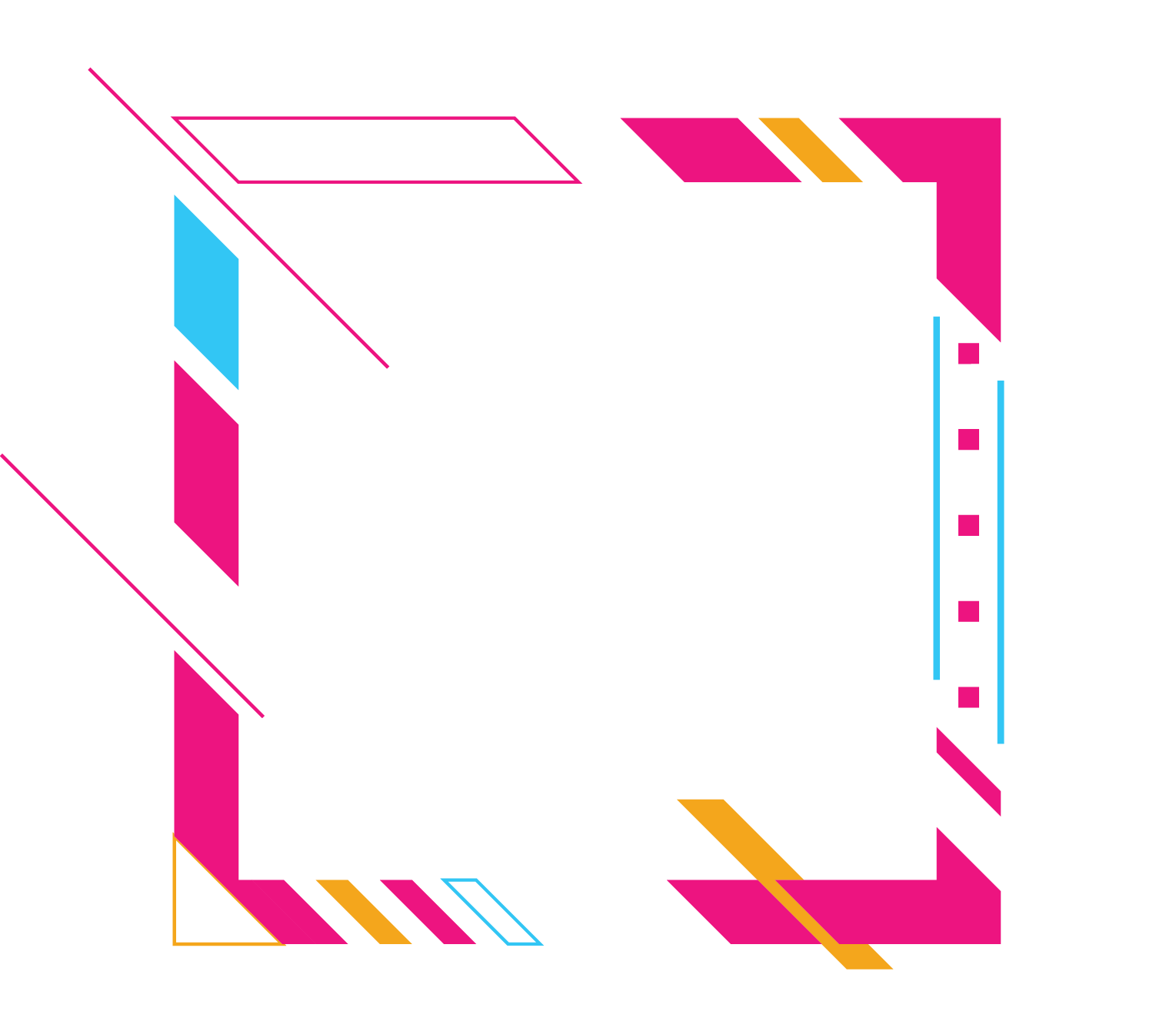 Colourful Square Banner With Abstract - Bookmaker (1529x1328), Png Download