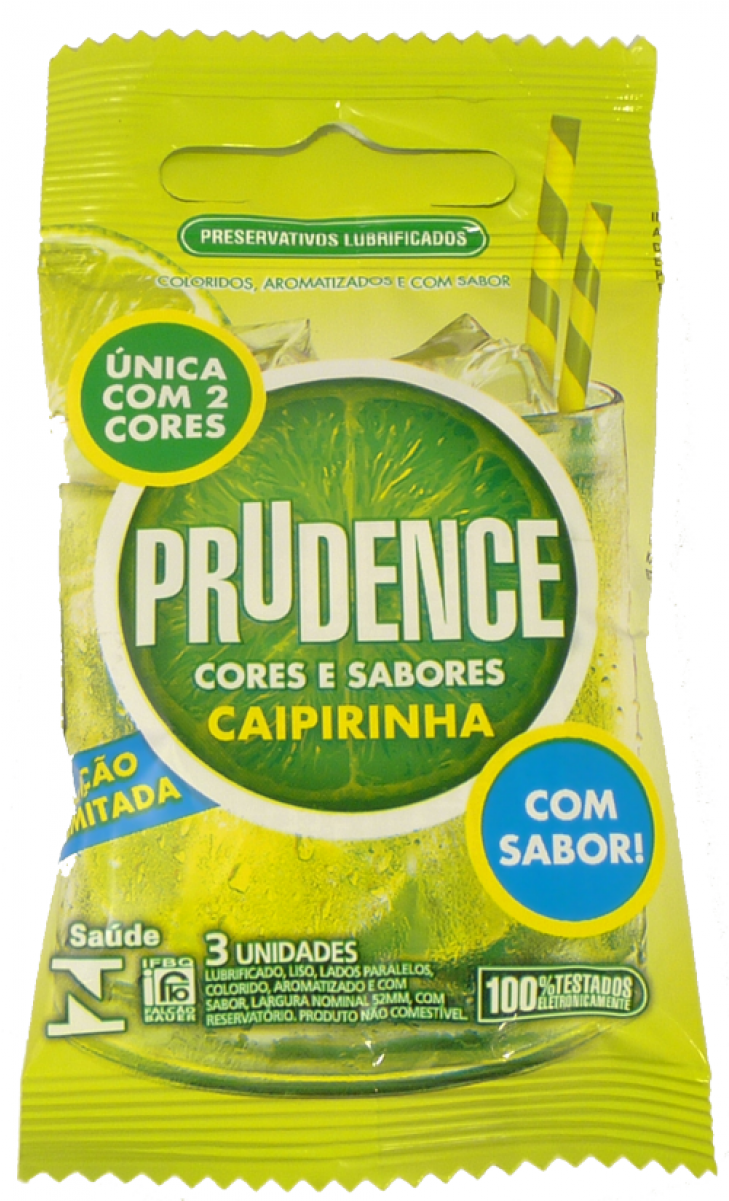 Fr Prudence Caipirinha Cocktail Flavoured Condom 3's - Condom Brazil (1200x1200), Png Download
