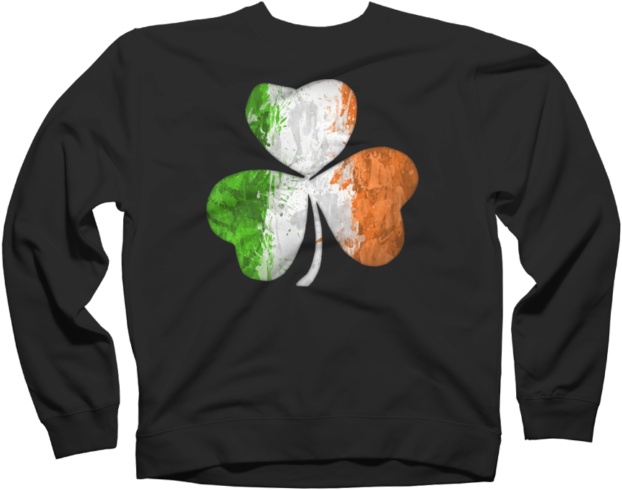 Irish Flag Shamrock Grunge - Extended Dream Team (650x650), Png Download