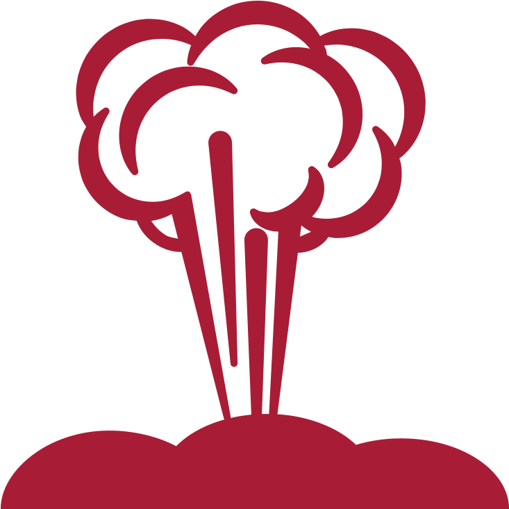 Explosives Manufacturing - Mine Blasting Icon (1000x1000), Png Download