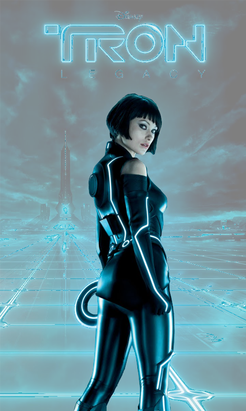 Olivia Wilde Tron Legacy (480x800), Png Download