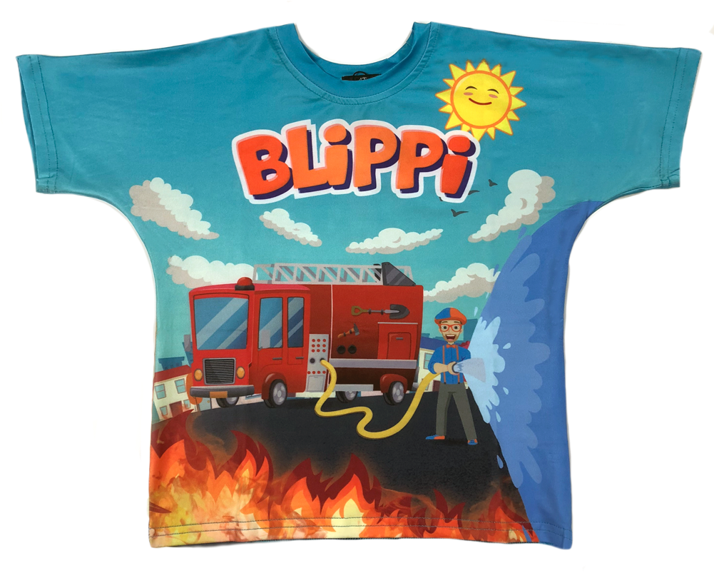 Blippi Fire Truck T-shirt - Train (800x800), Png Download