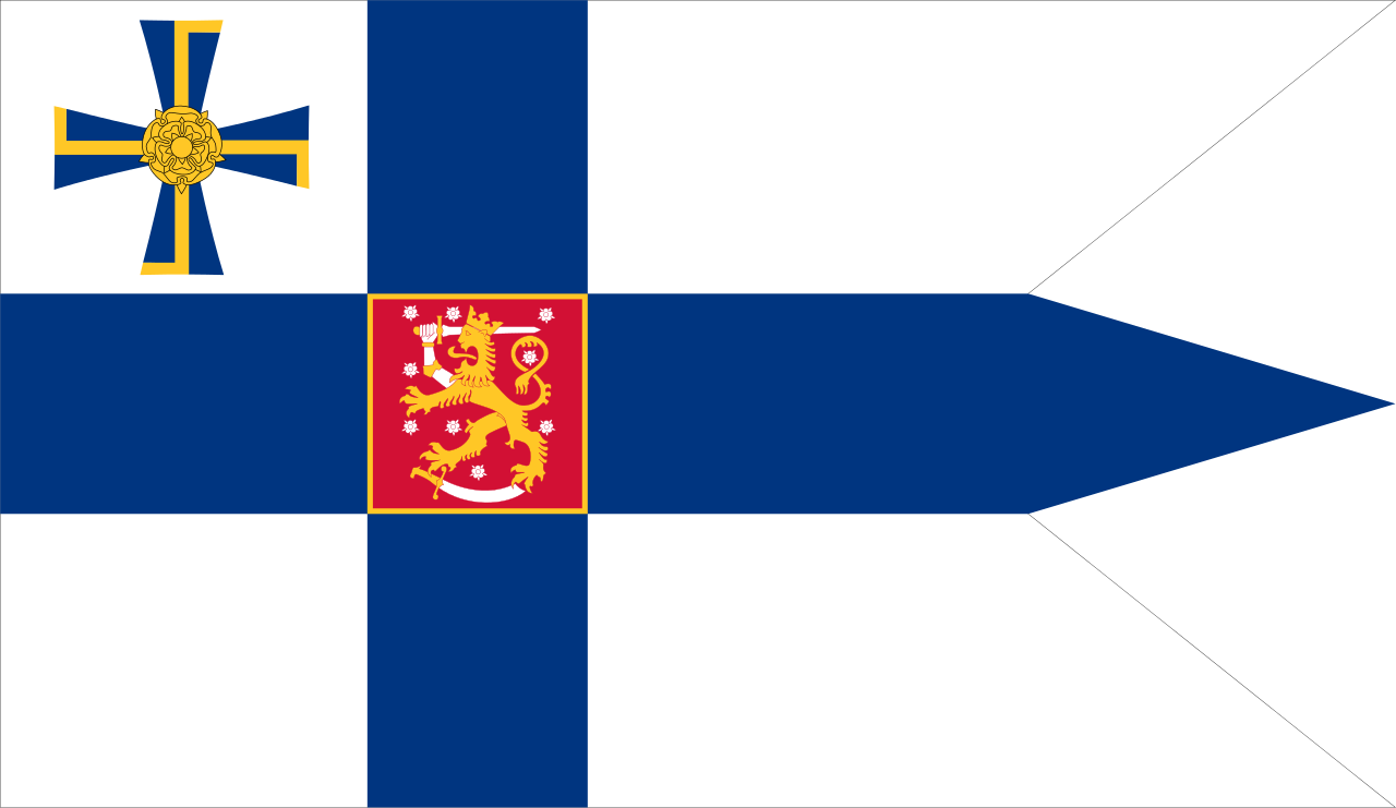 The Flag Of The President Of The Republic Of Finland - Finnish Defense Forces Flag (1280x741), Png Download
