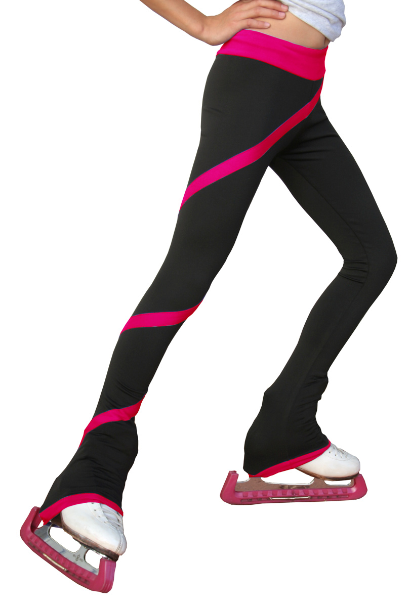 Chloenoel Eiskunstlaufhose Pink Swirls Fleece - Chloe Noel Spiral Pants (810x1200), Png Download