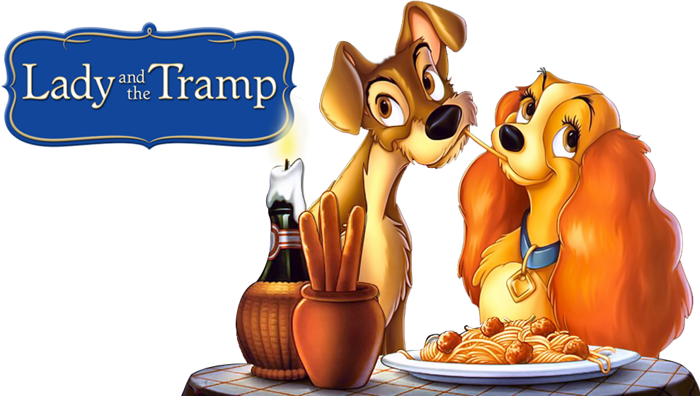 Lady And The Tramp - Lady Tramp (1000x562), Png Download