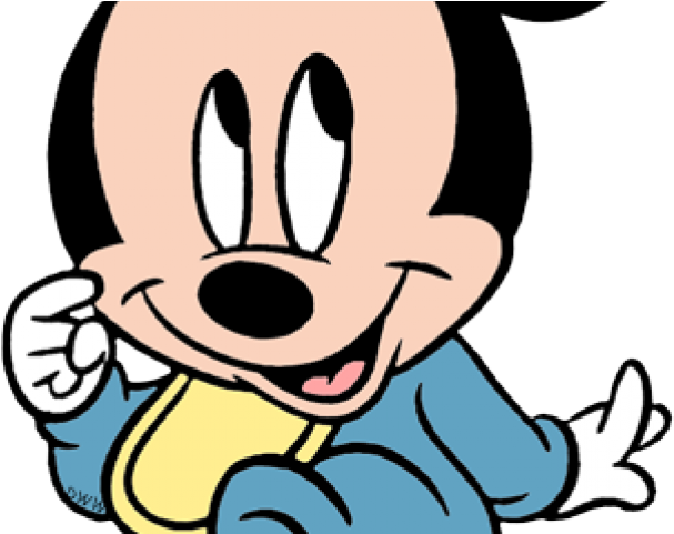 Mickey Mouse Clipart Baby - Baby Mickey Mouse Silhouette (640x480), Png Download