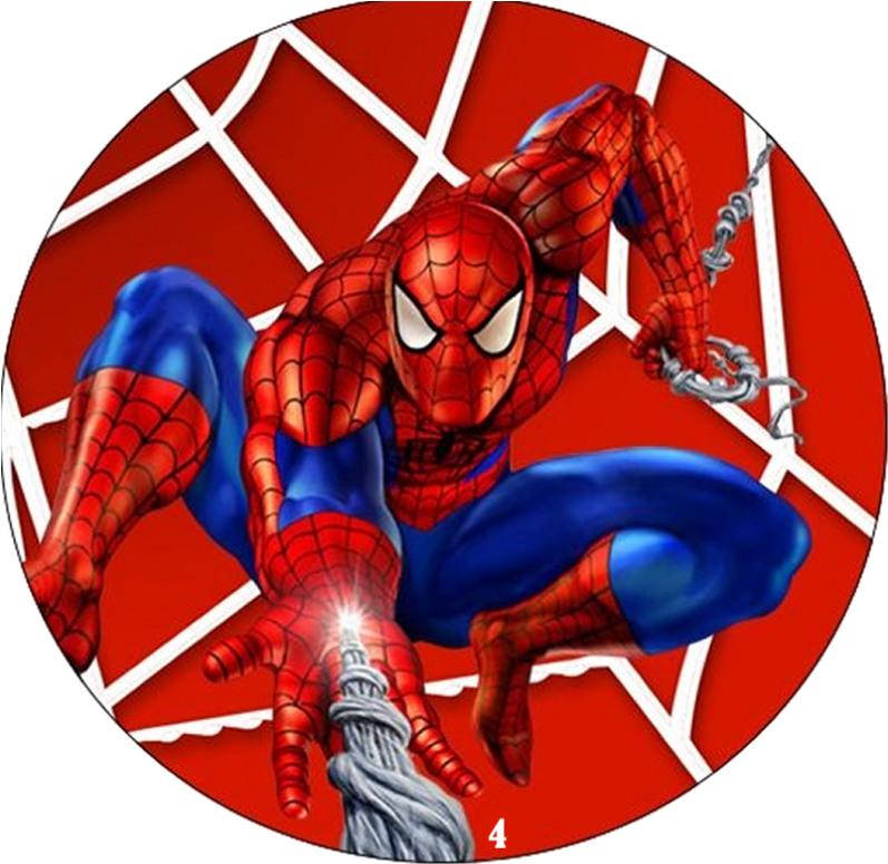 40 Adesivos Personalizados Redondo Homem Aranha - Homem Aranha Para Latinha (800x800), Png Download