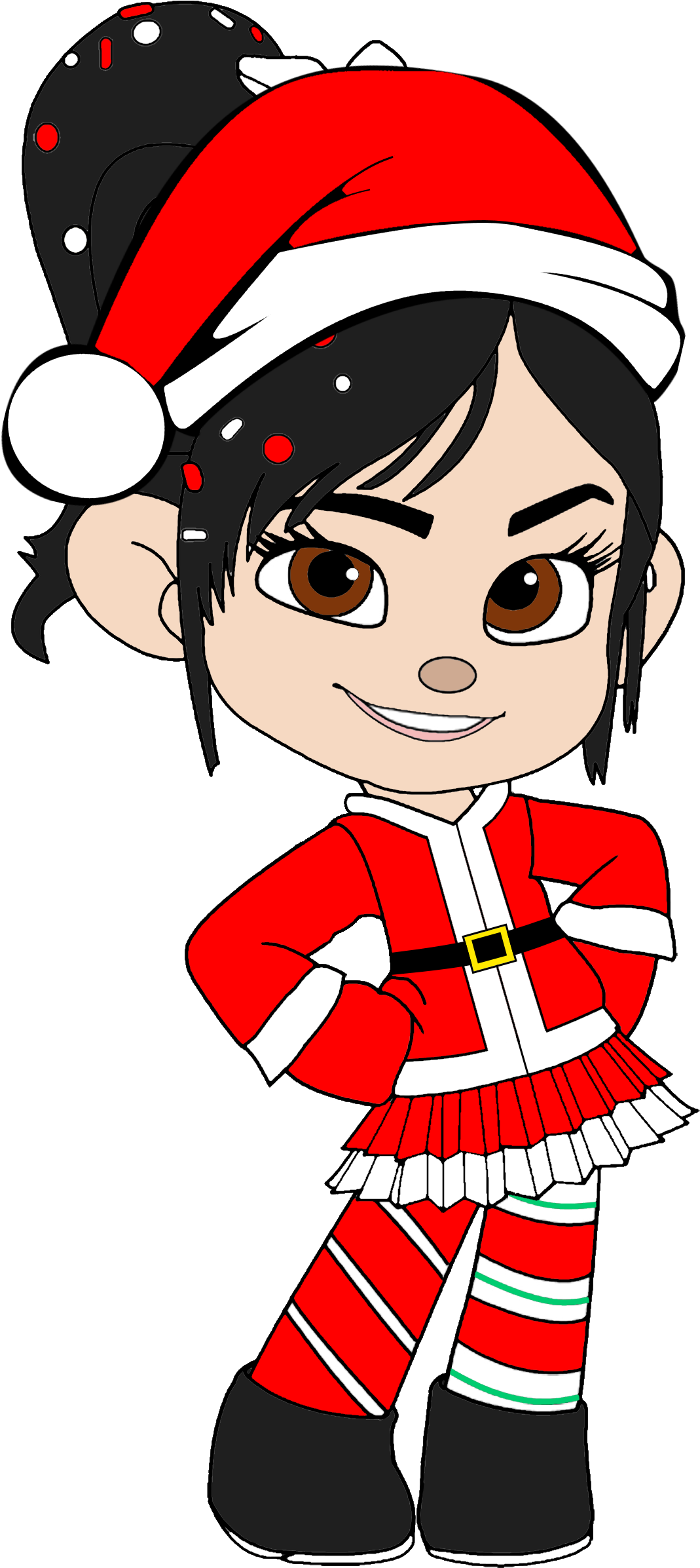 Vanellope's Adventures Images Vanellope As Mrs Claus - Wreck It Ralph Disney Princess Rapunzel (1120x2440), Png Download