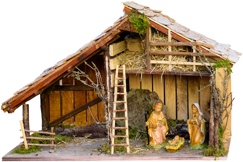 Religion, Christmas, Crib, Bethlehem, Christ, Baby - Home Christmas Crib (960x720), Png Download