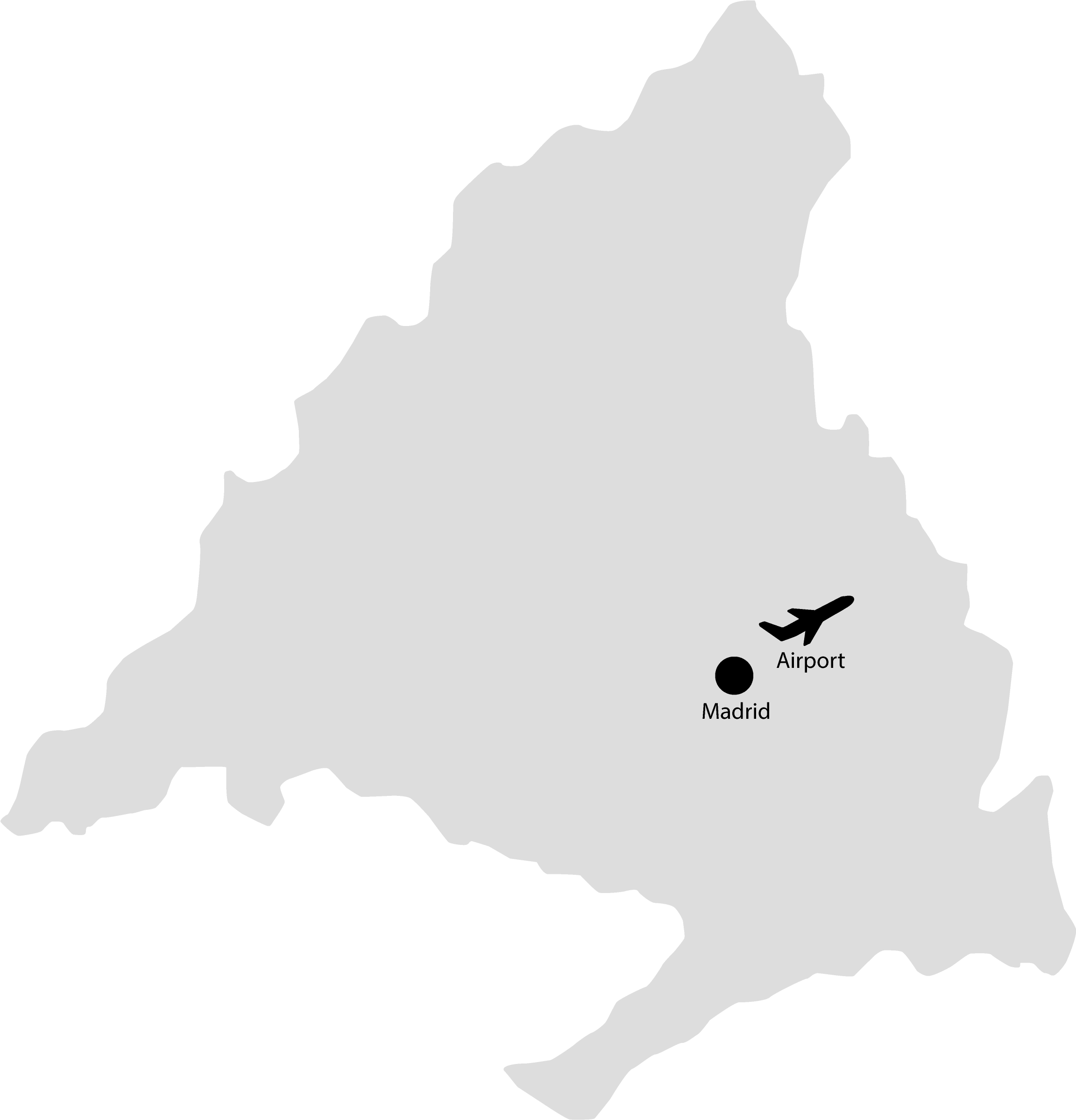More - Madrid Mapa Politico Png (3996x2471), Png Download