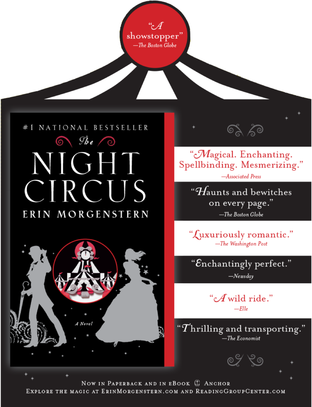 Night Circus Boar - Night Circus Book Inside (1000x1304), Png Download