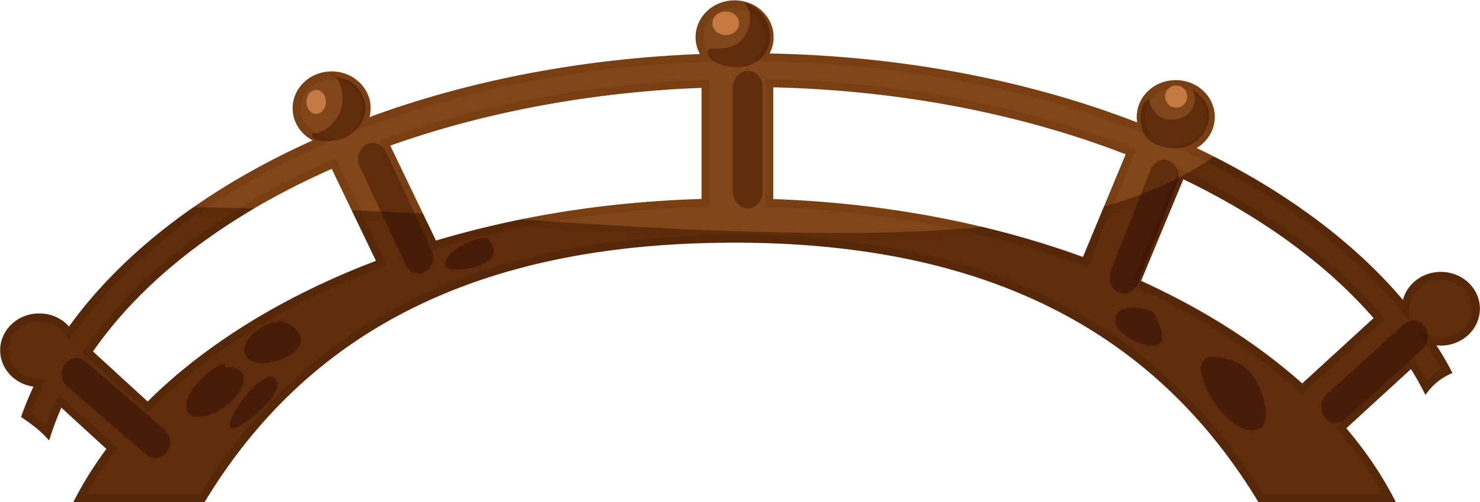 3001 X 1018 12 - Bridge Cartoon Drawing (3001x1018), Png Download