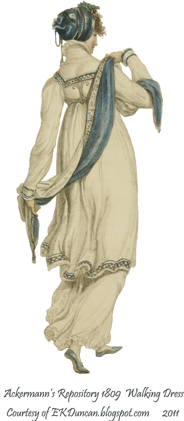 Regency Fashion Plates Google - Regency Fashion Plate Sisters Back (702x1500), Png Download