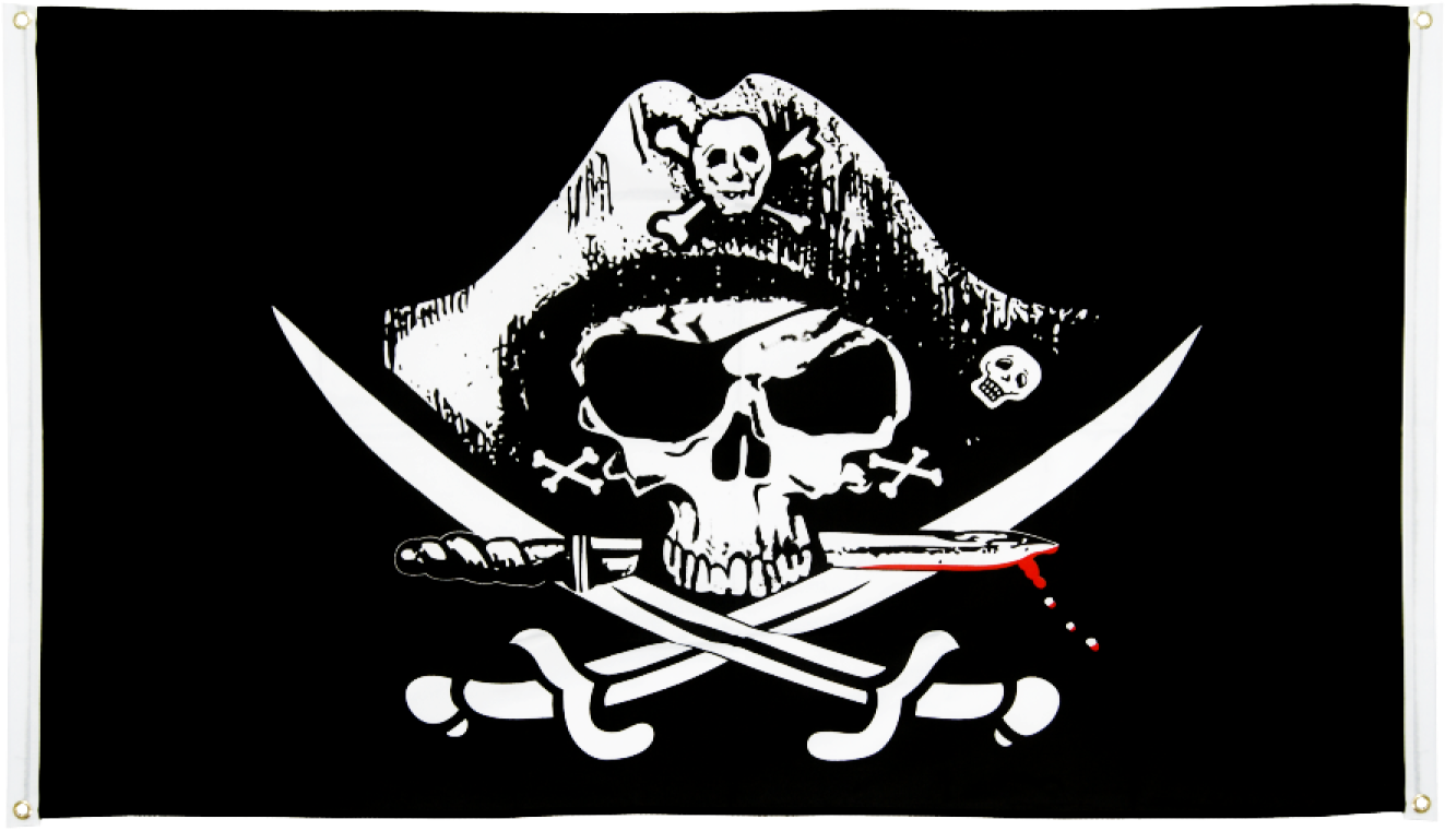 €11 - - Pirates Flag (1500x997), Png Download