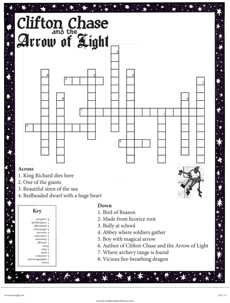 Crossword Puzzle From Clifton Chase And The Arrow Of - Veterans Day Crossword Answers (800x1052), Png Download